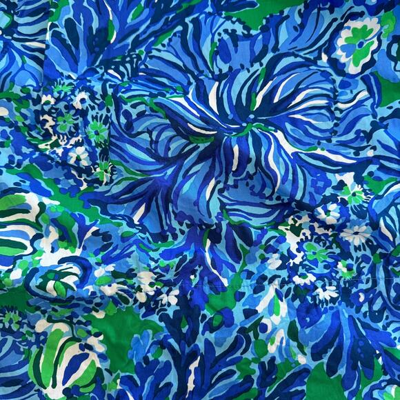 Lilly Pulitzer Smocked Mini Dress Blue Green - Picture 8 of 14